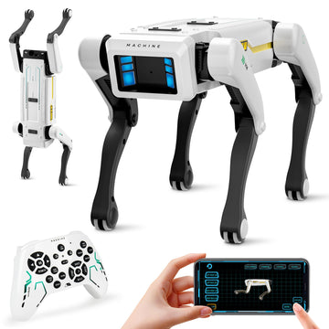 Dingdongwu Smart Robot Dog - Interactive STEM Pet with Voice Control, 30+ Actions & APP Programming, Durable Design for Kids Age 6+ (Compatible with