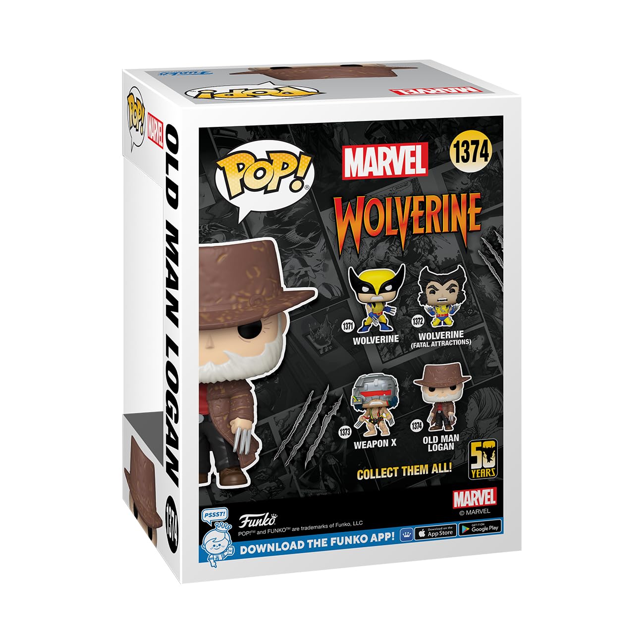 Funko POP! Marvel: Wolverine 50th - Ultimate Old Man Logan - X-Men - Collectable Vinyl Figure - Gift Idea - Official Merchandise - for Kids & Adults
