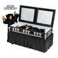 Deluxe Black Casket for Wrestling Action Figures with Removable Base