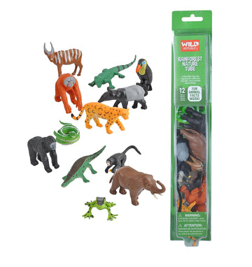 Wild Republic Nature Tube Rainforest Figurines - 13"