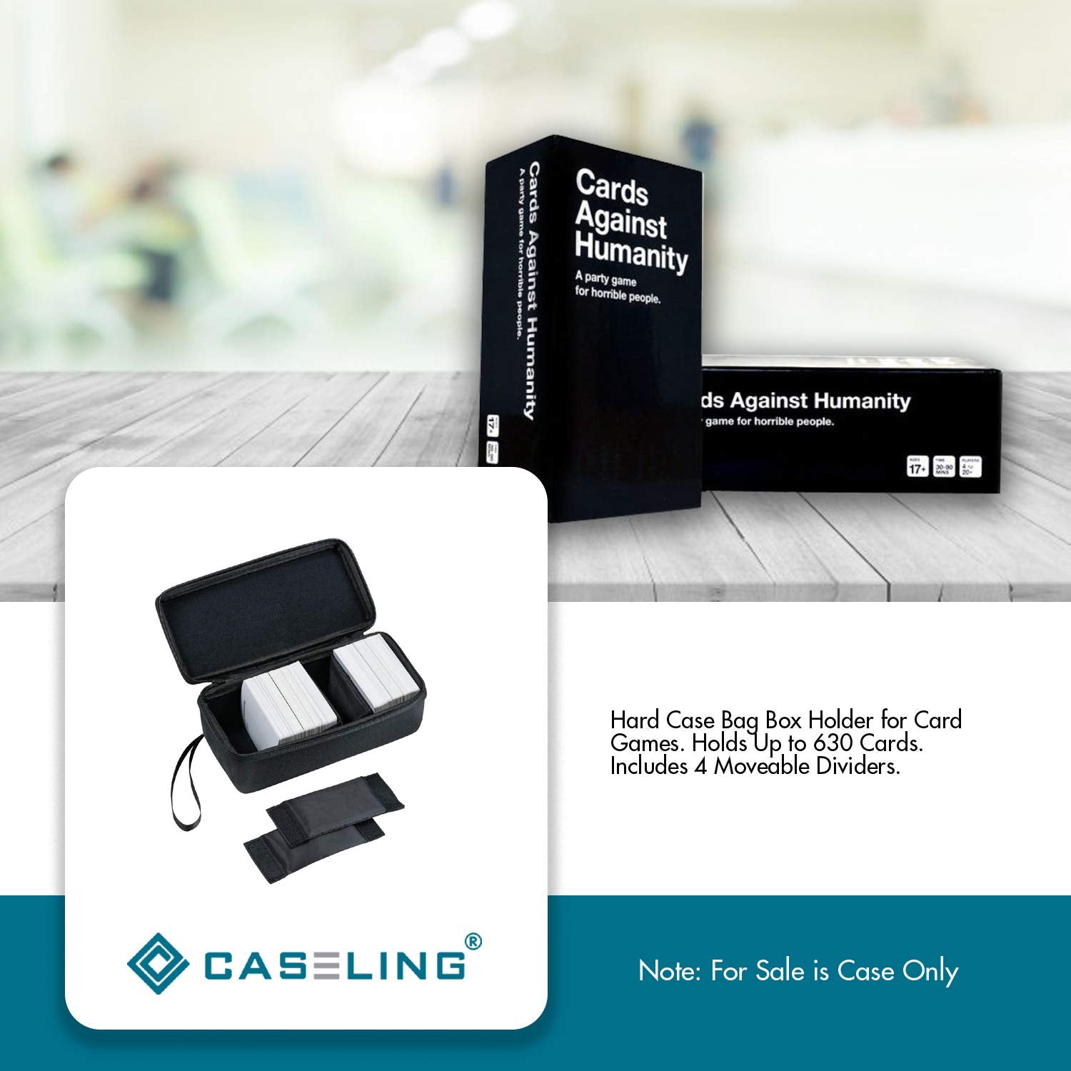 caseling Hard Card Case for 600+ Trading Cards, Collectible Game Holder