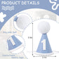 YOUAME Blue 1st Birthday Party Hat - Crown for Birthday Decorations, Photo Props, and Dressing