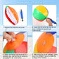 Rindion 6 Pack Beach Balls, 10 Inch Beach Balls for Kids, Rainbow Color Pool Toys Pool Balls for Swimming Pool, Beach Toys Inflatable Ball for Summer