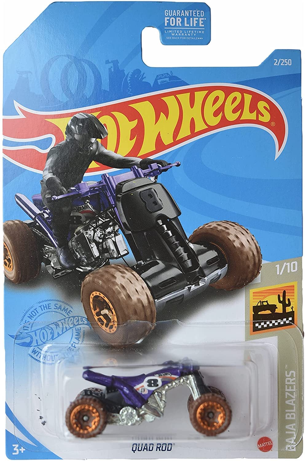 Hot Wheels Quad Rod, [Purple] 2/250 Baja Blazers 1/10