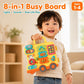 Musical Montessori Busy Board for 1 Year Old to 4 Years Old | 8-in-1 Sensory Gameplay | Educational Toys for Babies | Fine Motor Skills, Thinking