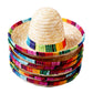 Natural Straw Medium Sombrero/Mexican Hat,6Pcs Cinco De Mayo Sombreros Medium Size for dog cat baby,Mexican Fiesta Birthday Tabletop Party Supplies