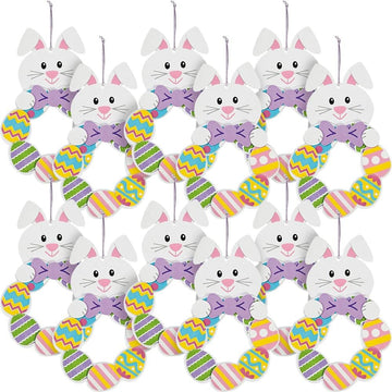 Easter Bunny Wreath Craft Kit - Makes 12 - DIY Crafts for Kids and Fun Home Activities