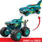 MEGA Construx Hot Wheels Monster Trucks Toy Car Building Set, MEGA-Wrex with 187 Pieces, 1 Micro Action Figure Driver, Red, Kids Age 5+ Years