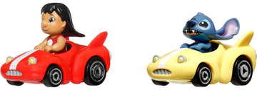 Hot Wheels Toy Cars, Set of 2 RacerVerse Die-Cast Vehicles with Character Drivers Optimized for Performance on RacerVerse Track (Styles May Vary)