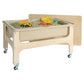 Wood Designs Multipurpose Sand & Water Sensory Center with Clear 9" D Tub & Lid, Constructed from 100% Plywood, Activity Table for Kids, Classroom