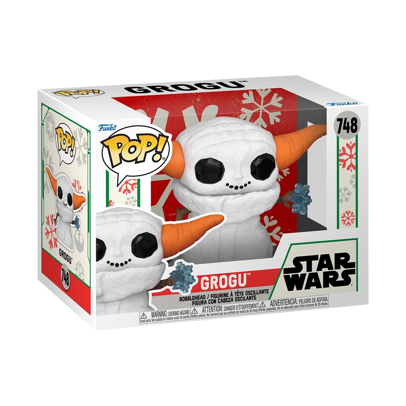 Funko Pop Star Wars: Mandolorian - Grogu (The Child, Baby Yoda) - (Snowman) - Star Wars: The Mandalorian - Collectable Vinyl Figure - Gift Idea