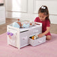 Badger Basket Doll Care Station with Three Baskets and Pocket Organizer for 18 to 20-Inch Dolls - Elegant Playset with Storage and Accessories