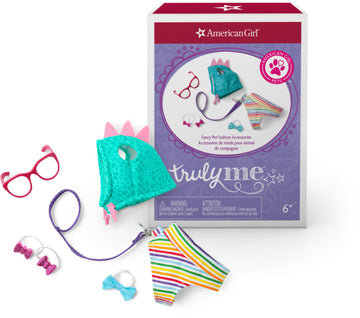 American Girl Truly Me 18-inch Doll Fancy Pet Fashion Accessories with Harness, Leash, Hoodie, and Glasses, For Ages 6+