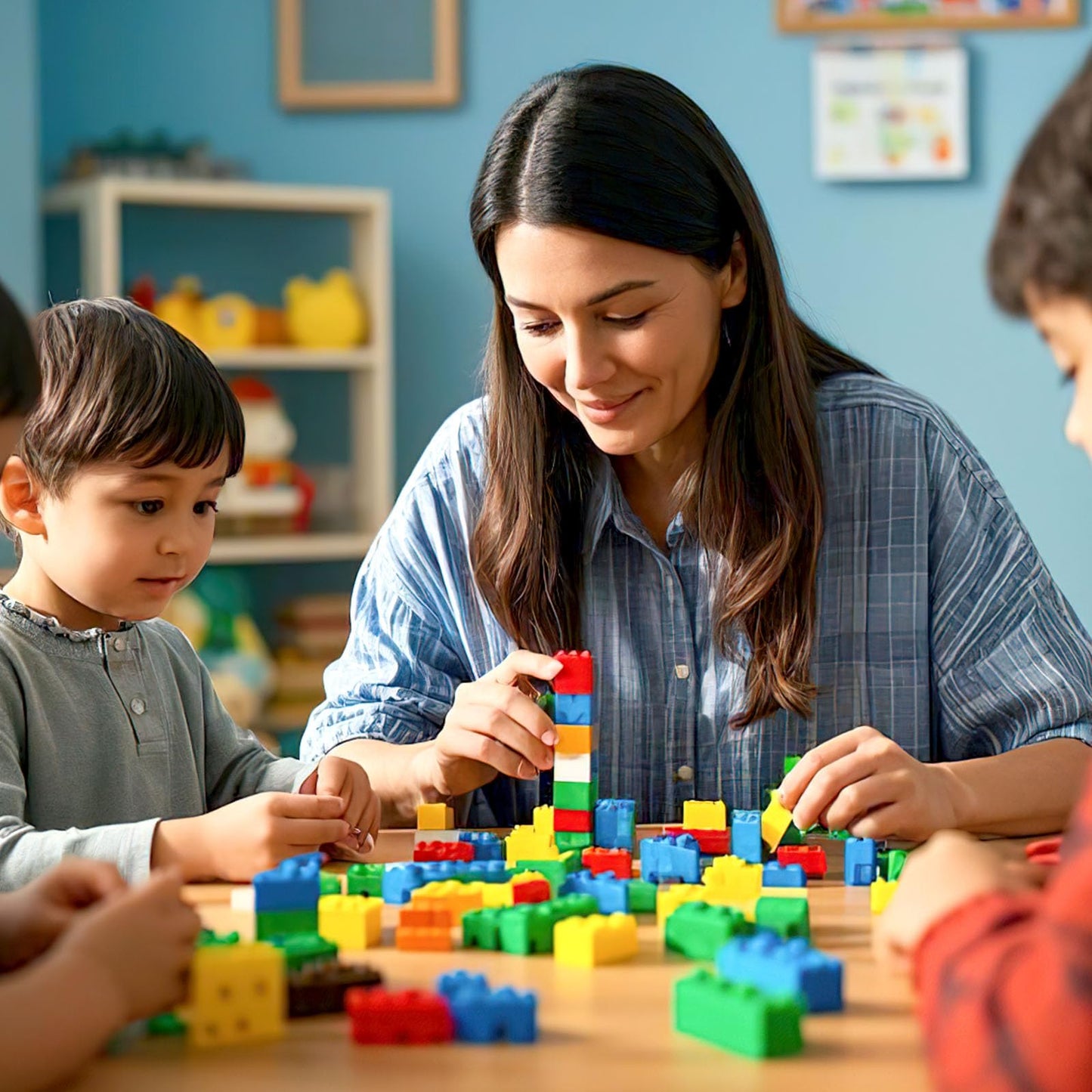 3 otters 1000 PCS Building Blocks, Building Toys for Kids Classic Construction Toy Set, Creative Compatible with Major Brands Holiday Classroom Gifts