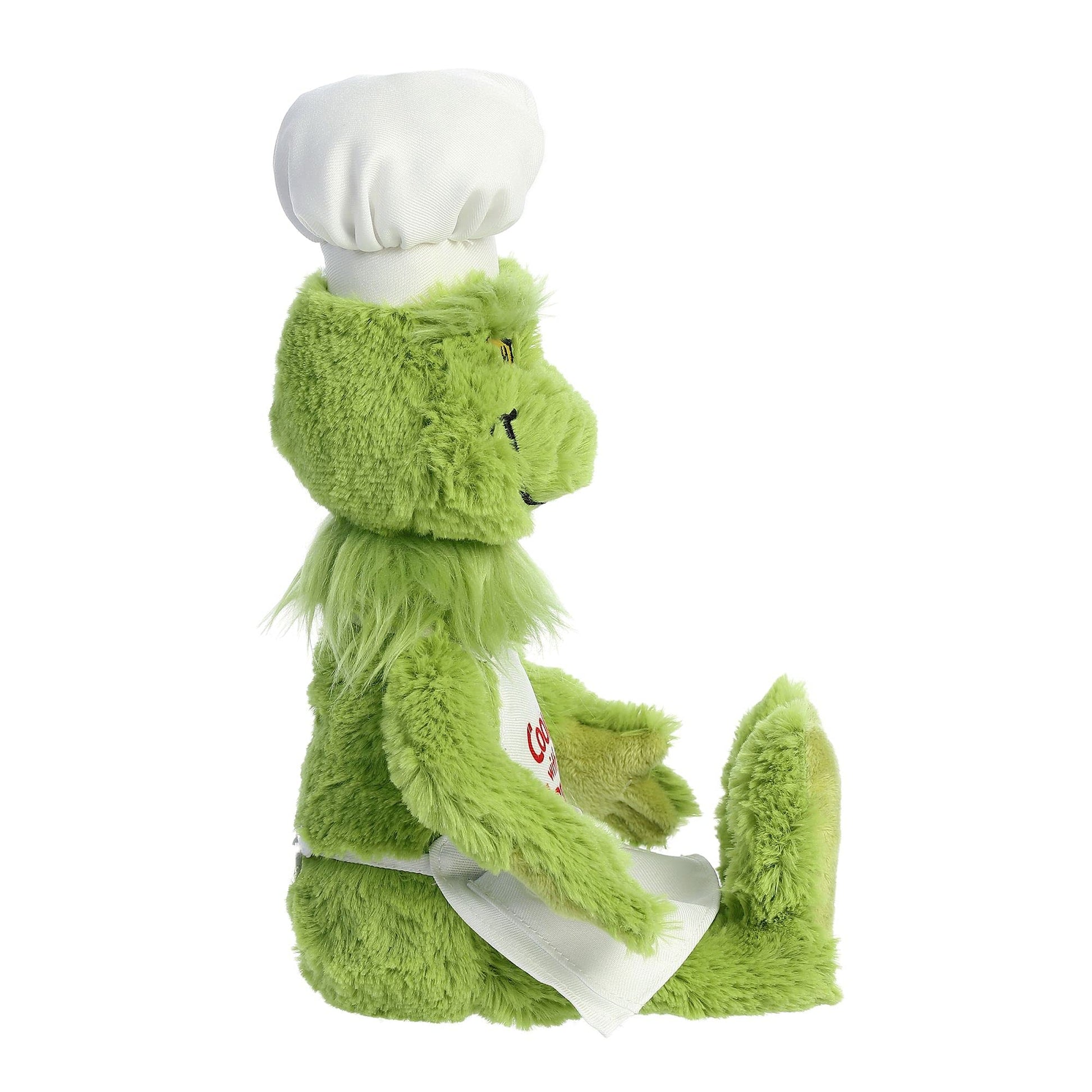 Aurora® Whimsical Dr. Seuss™ Chef Grinch Stuffed Animal - Officially Licensed Plush for Imaginative Play - Perfect for Kids and Adults - Green 14