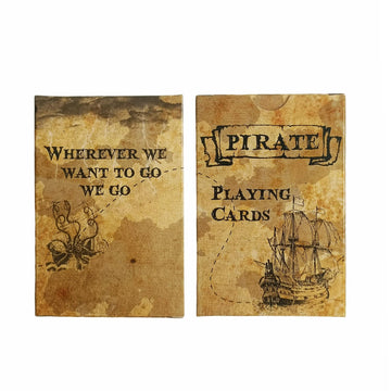 Black Lotus Pirate King Collection Playing Cards Poker Deck 54 Cards Retro Style for Entertainment