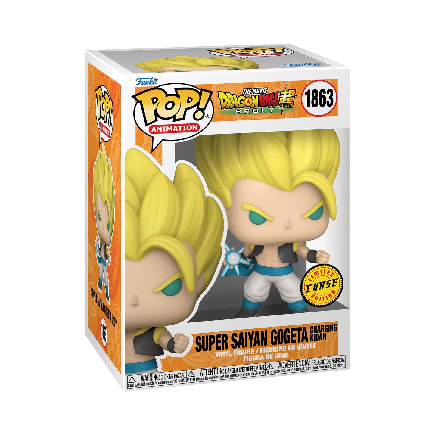 Funko POP Animation: Dragon Ball Super: Broly - Gogeta - 1/6 Odds for Rare Chase Variant - Dragon Ball Super Broly - Collectable Vinyl Figure - Gift
