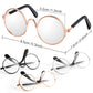9 Pairs Doll Glasses Metal Wire Rim Clear Lens Eyewear Fabric Doll Dress Up Eyeglasses Mini Dolls Costume Accessories for 18 Inch and Other Item Dolls