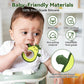 Baby Rattles Teething Toy for Babies 0-6 Months, Avocado Design BPA Free, Teething Relief for Infant 3-24 Months, Silicone Teethers Boys and Girls
