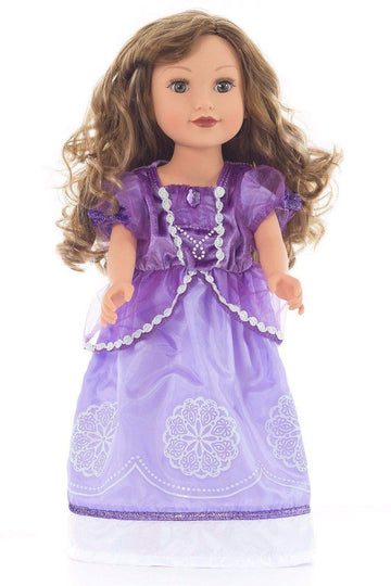 Little Adventures Amulet Princess Doll Dress - Doll Not Included - Machine Washable Child Pretend Play and Party Doll Clothes with No Glitter