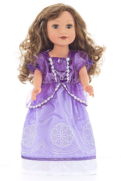 Little Adventures Amulet Princess Doll Dress - Doll Not Included - Machine Washable Child Pretend Play and Party Doll Clothes with No Glitter