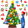 3.7 Ft Felt Christmas Tree for Toddlers, Stocking Stuffers for Kids with Colorful Lights 34 Ornaments Xmas Gifts for Grandkids Boys Girls New Year