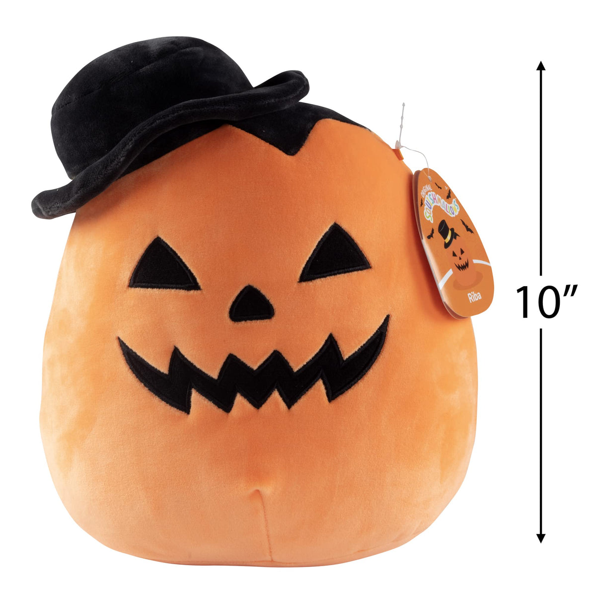 Squishmallows New 10" Riba The Pumpkin with Hat - Official Kellytoy 2022 Plush - Cute and Soft Pumpkin Stuffed Animal Toy - Great Gift for Kids