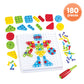 Kidoozie Create & Construct Building Kit, S.T.E.A.M Mosaic Art Activity for Children Ages 3+