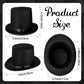 Eerrhhaq 3 Pack Black Felt Top Hats for Kids,Magician Hat Costume,Tall Victorian Tuxedo Costume Hat for Halloween Dress up Cosplay Party Accessories