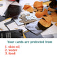 DeElf 1000 Bulk Clear Card Sleeves for Playing Card Standard Size Trading Game Fit MTG Baseball and Sport Cards Acid Free Enhance Penny Protector