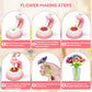 Arts Crafts For Kids Ages 4-8?5 6 7 8 9 10 year old Girl Birthday Gift Ideas,christmas stocking stuffers Creative Craft Diy Fabric Flower Bouquets