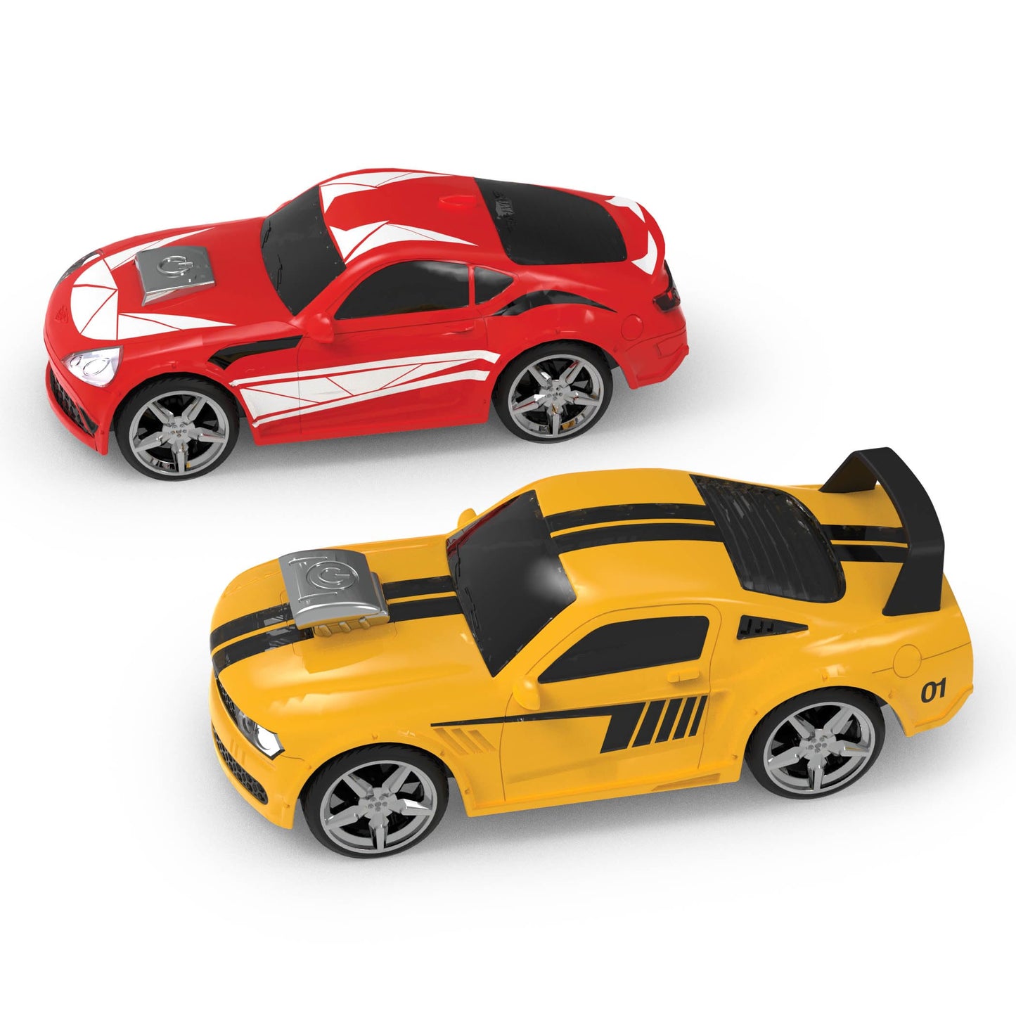 Driven by Battat Toy Race Car 2-Pack, Push & Go, Lights & Sounds, Trucks