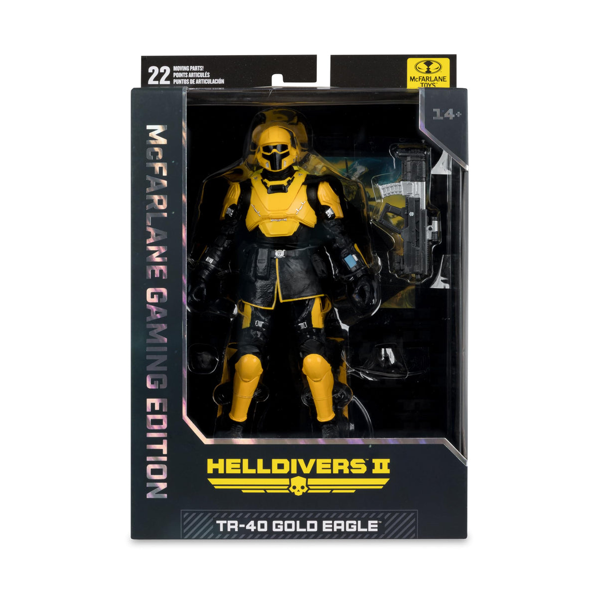 McFarlane Toys- Helldivers 2 T4-40 Gold Eagle 7in Action Figure McFarlane Gaming Edition