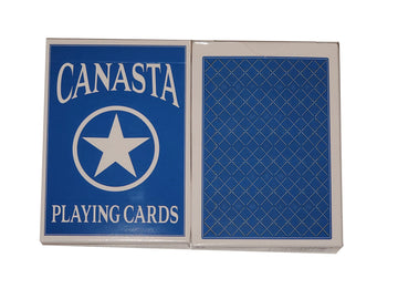 Merz67 LLC 2 Deck Canasta Playing Cards Set w/Points, Blue Back