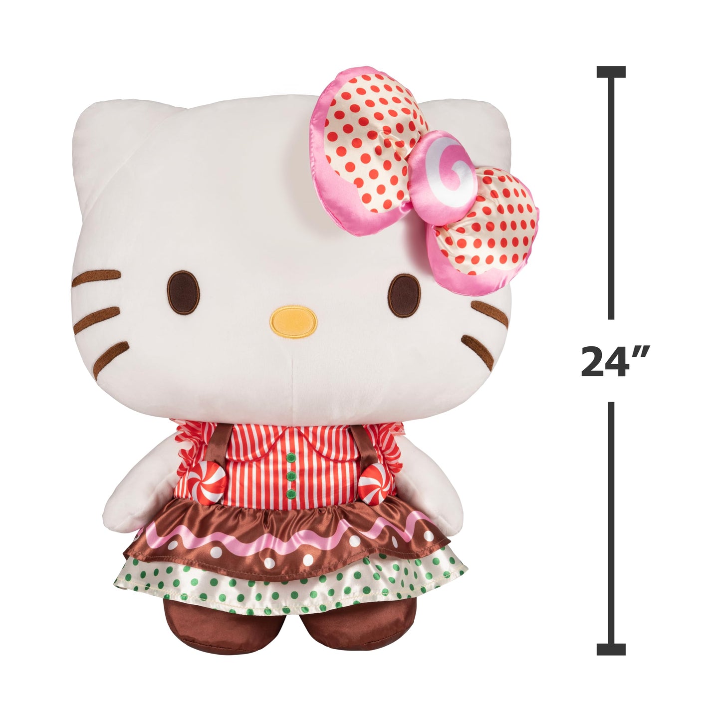 Jazwares Hello Kitty® 24-inch Holiday Plush - Officially Licensed Sanrio Product from Ages 6+