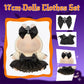 Doll Outfit Clothes Set for Labubu 17cm Doll ?Halloween Dress Bow Hair Clip for Labubu Dolls Accessories (No Dolls )