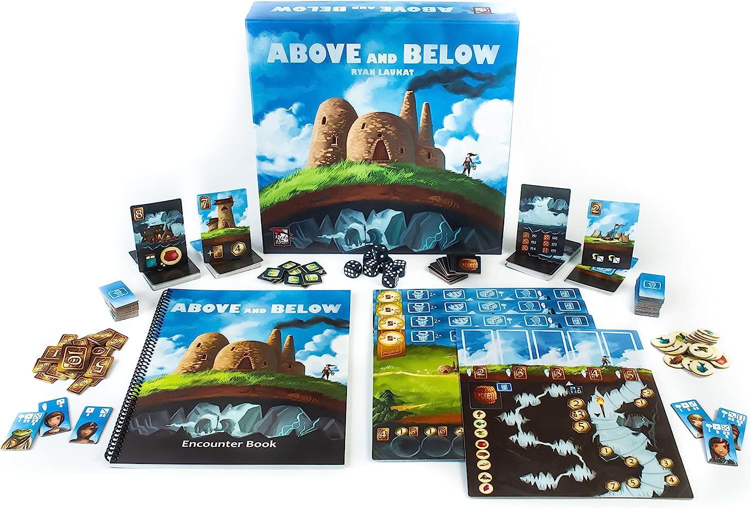 Above and Below by Red Raven Games | Strategy Board Game | Ages 10+ | 2-4 Players | 90 Minute Playing Time