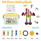 Caferria Building Blocks STEM Toys for 3 4 5 6 7 8+ Year Old Boy Girl Birthday Gift, 142 Pcs Building Toys for Preschool Classroom Educational Toy