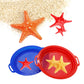 OJYUDD 4 Pack Sand Sifter Sieves for Adults, Plastic Sand Sifting Pans for Beachcombing, Gardening, Gold Panning & Outdoor Exploration (Red, Blue