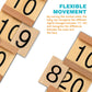 YHZAN Montessori Teens and Tens Boards Family Version Kids Wooden Toy Early Development Math Material for 1 year old up