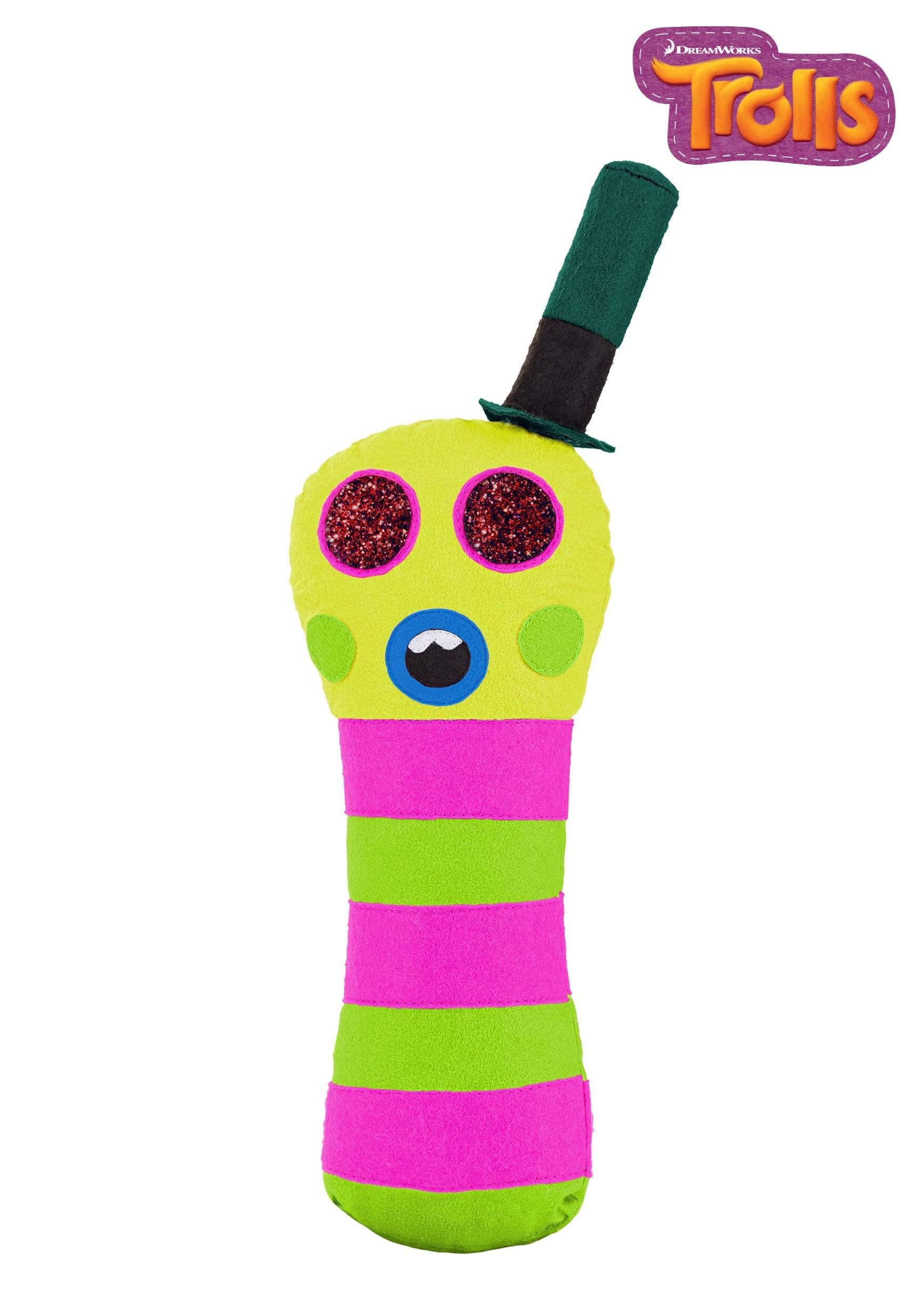 Fun Costumes Trolls Mr. Dinkles Stuffed Halloween Accessory, Biggie's Pet Worm