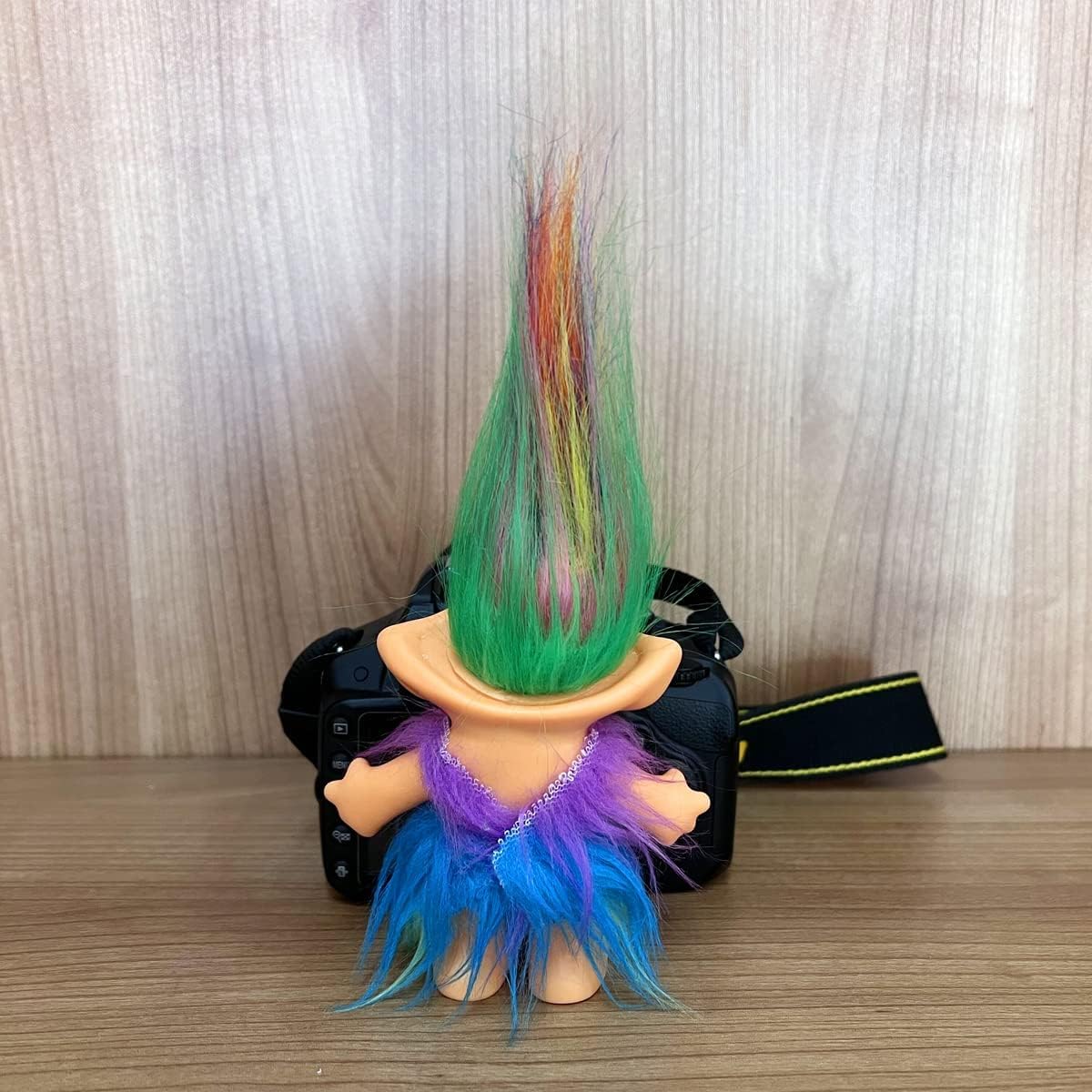 Yintlilocn 2pcs 3.9" Retro Vintage Troll Dolls Set Lucky Troll Doll