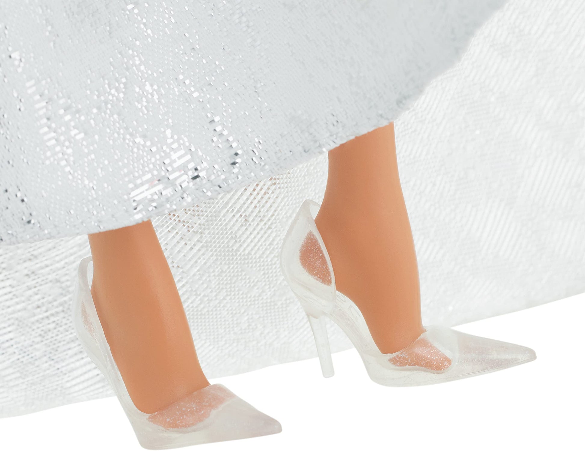 Barbie Signature 2021 Holiday Doll (12-inch, Brunette Hair) in Silver Gown, with Doll Stand and Certificate of Authenticity, Gift for 6 Year Olds and