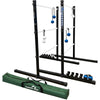 Vivere Ladder Golf Extreme Metal Tournament Edition Ladder Ball Tossing Game with 2 Metal Ladders and 2 Sets of Soft Bolas - Official Equipment