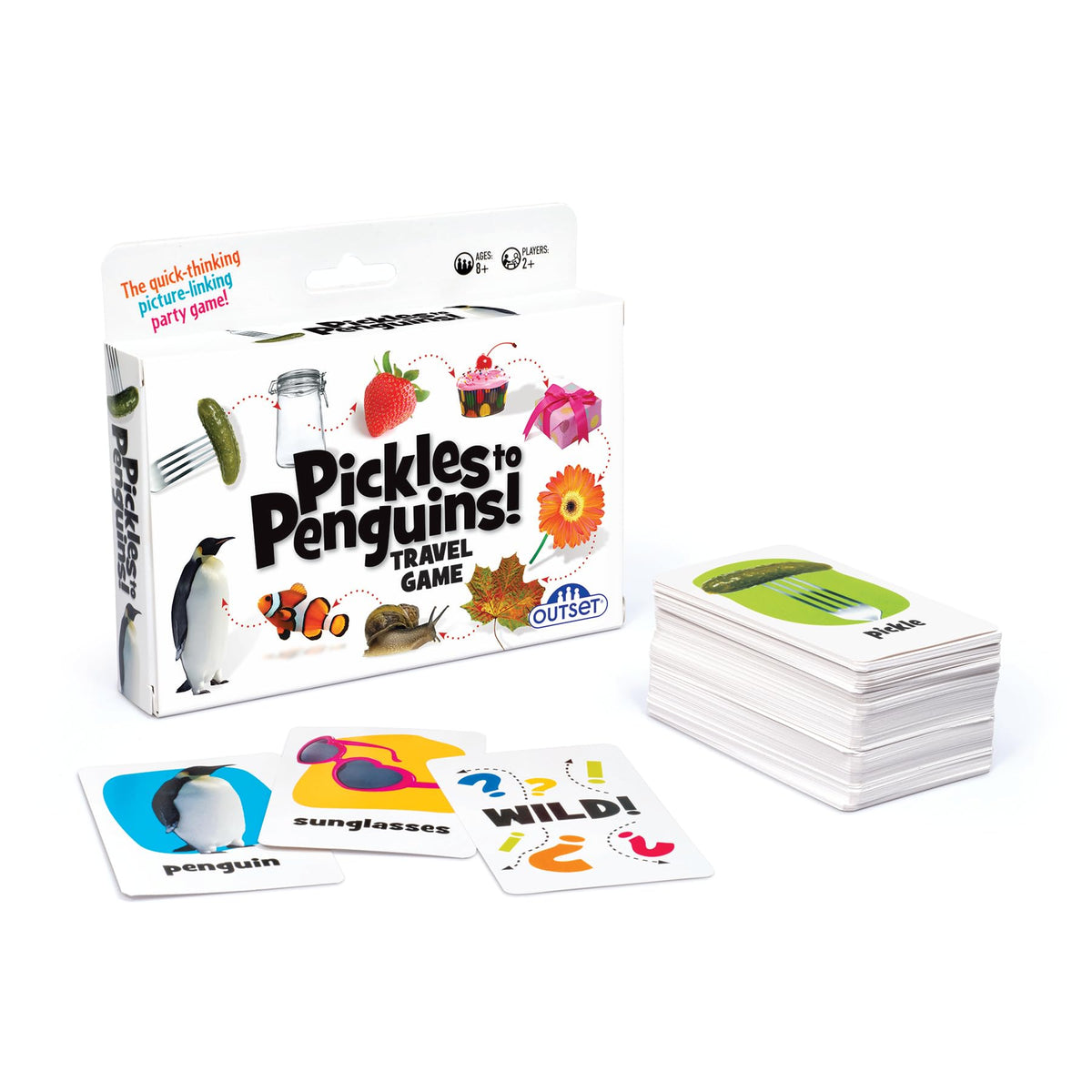 Pickles to Penguins! Travel Edition -The Quick-Thinking Picture-Linking Party Game - for 2 or More Players Ages 8 and up by Outset