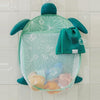 Copper Pearl Oceana Extra-Large Mesh Bath Toy Holder with Suction Cups: Quick-Dry Bath Toy Storage Net for Bathtub