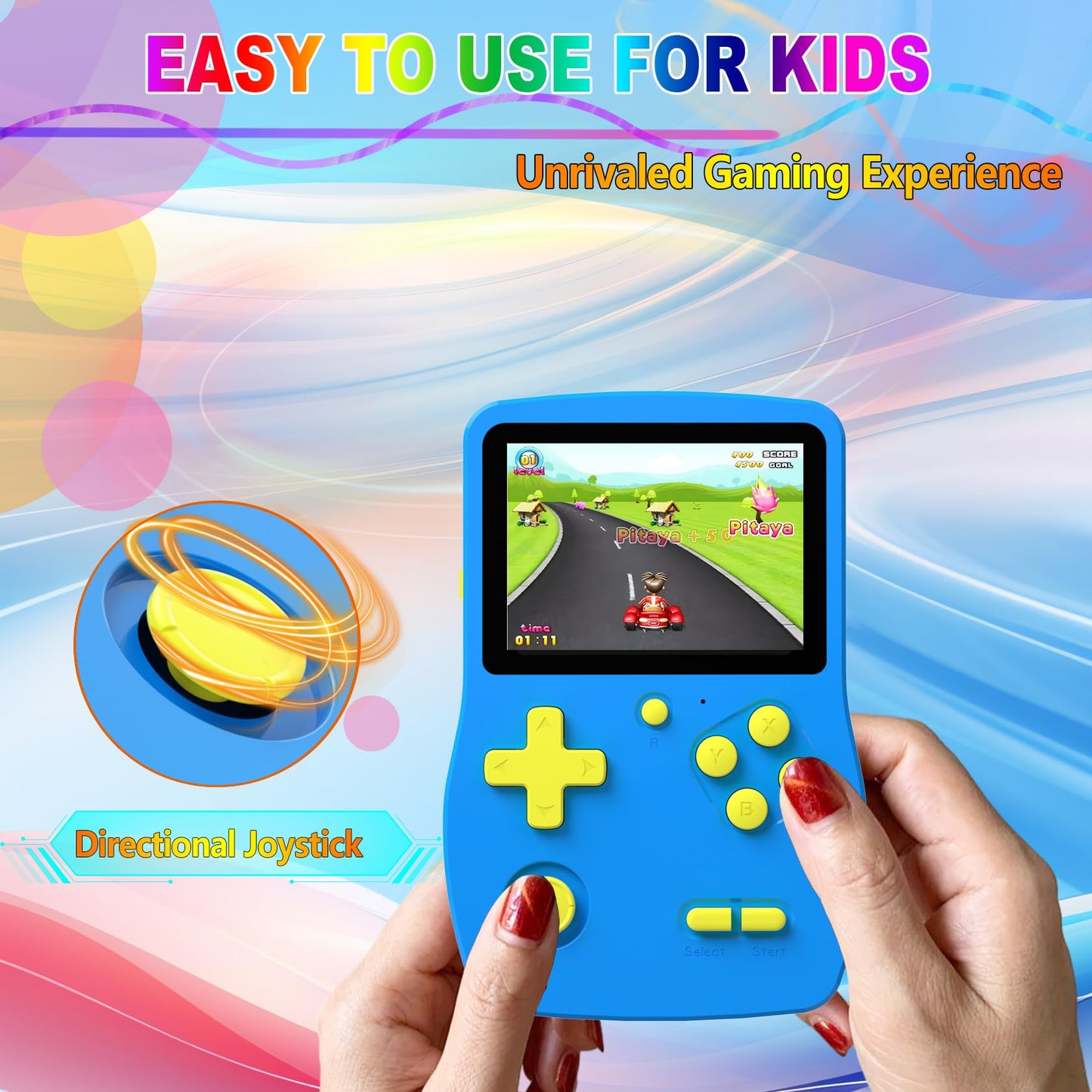 32 Bit Handheld Game for Kids Preloaded 139 Video Games,Roadtrip Travel Toy
