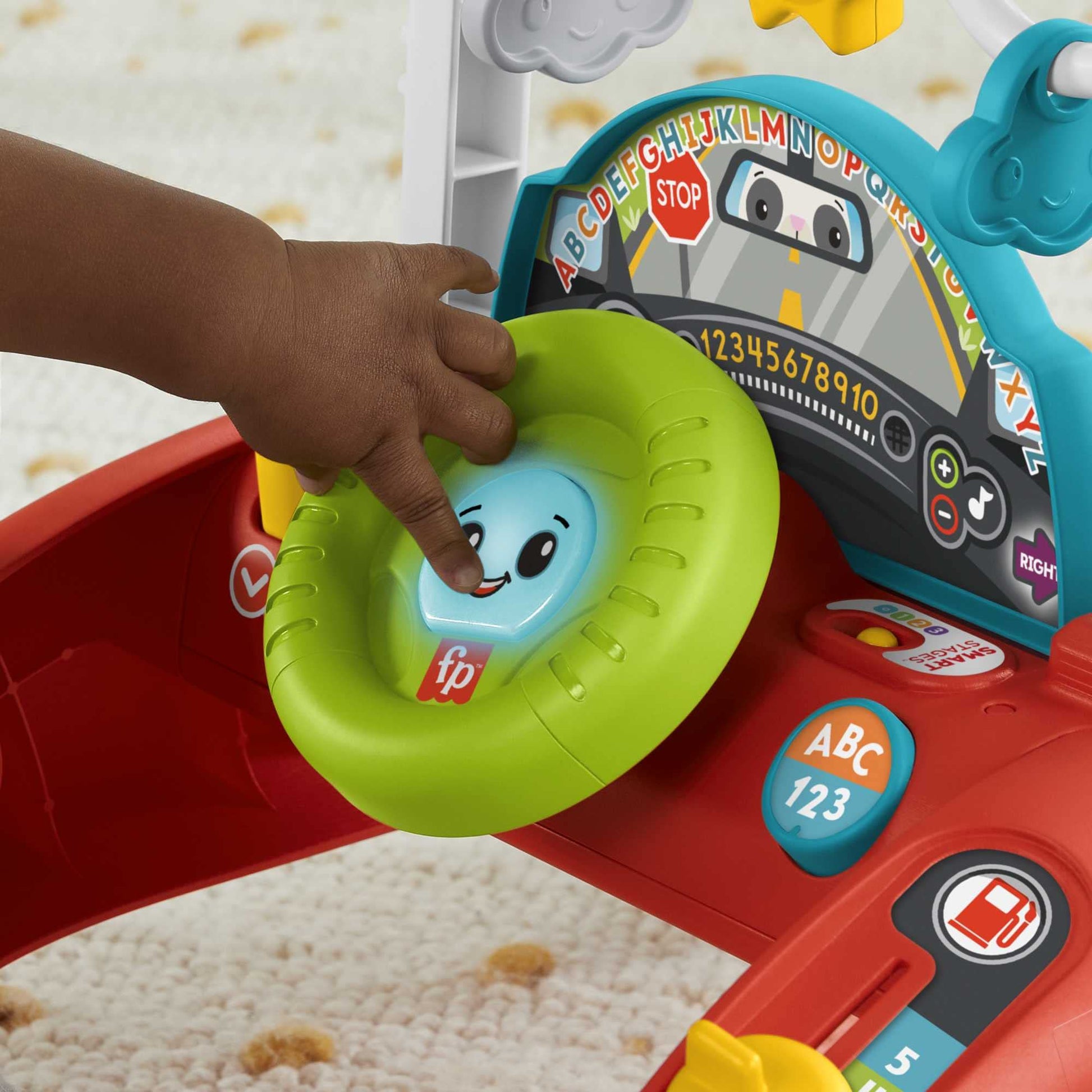 Fisher-Price 2 Sided Steady Panda Walker, Version: Dutch; English, UK; French; German; Italian; Spanish, Castilian, HJY73