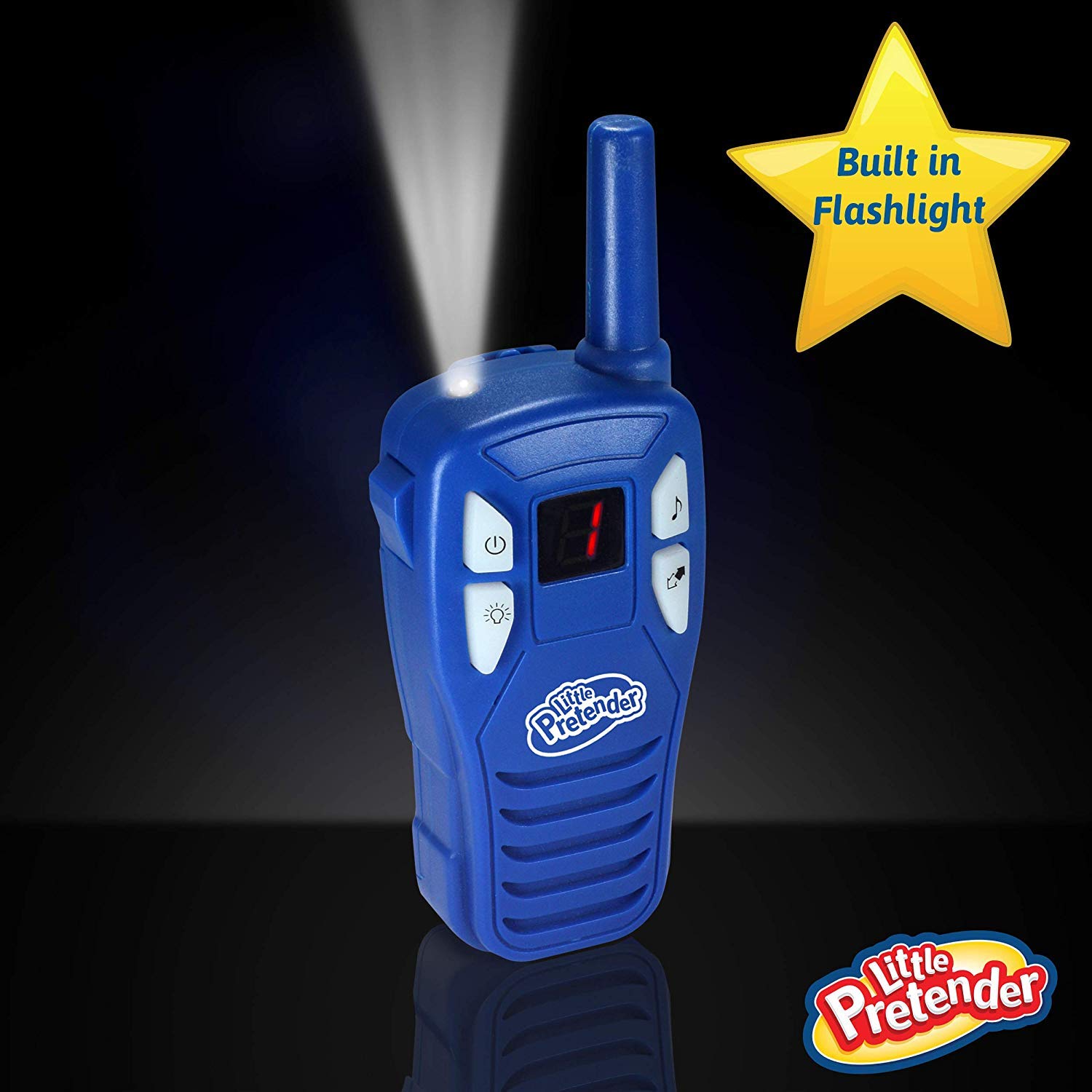 Little Pretender 2 Pack Walkie Talkies for Kids, 2 Mile Range, Includes Built-in Flashlight, Kids Walkie Talkies, 2 Pack Walkie Talkie, Gifts for