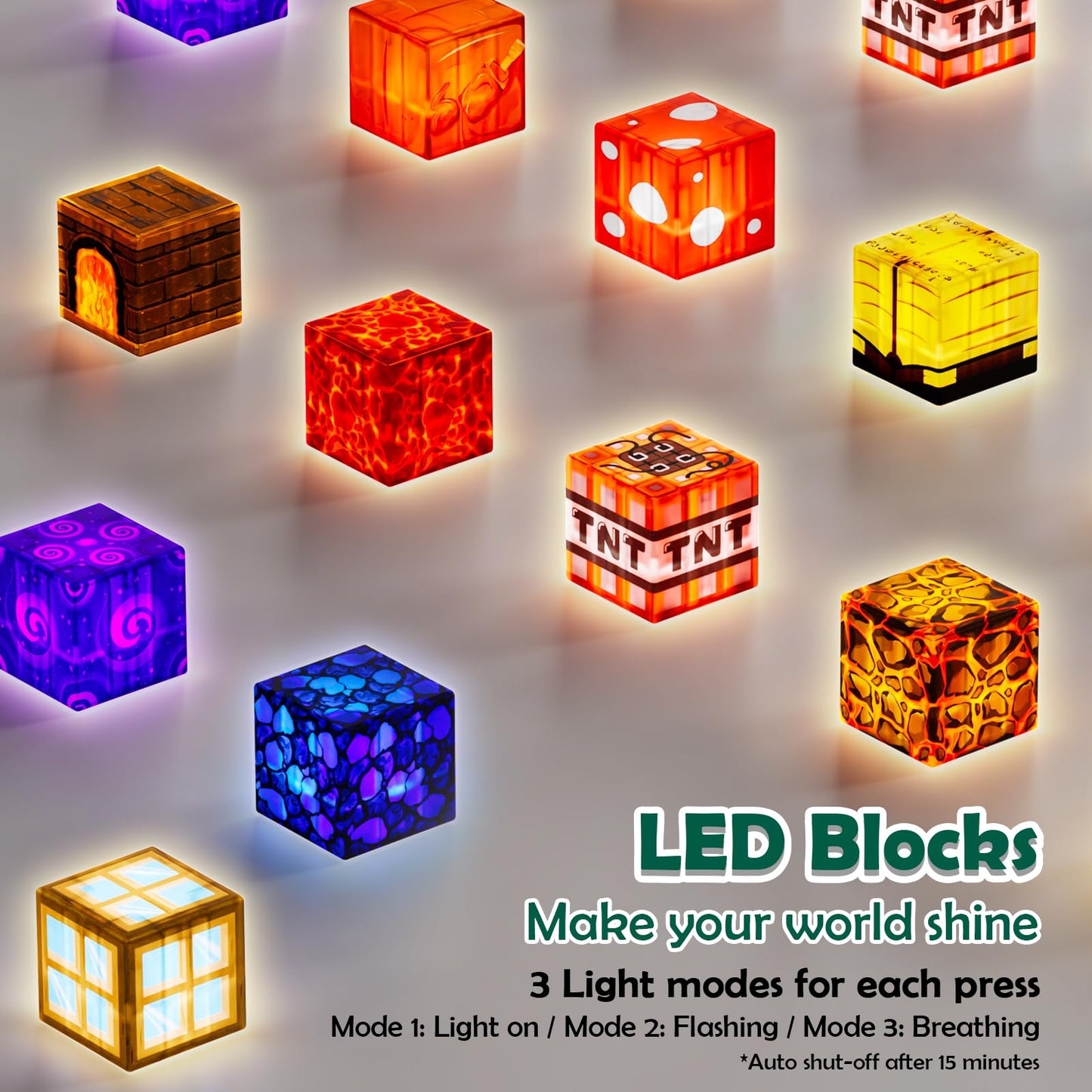 ToyUnited 4-in-1 Magnetic Blocks with 24 Light Up Blocks, 200PCS Magnetic Building Blocks with 8 Base Plates, Screen-Free Magnetic Building Cubes Toy